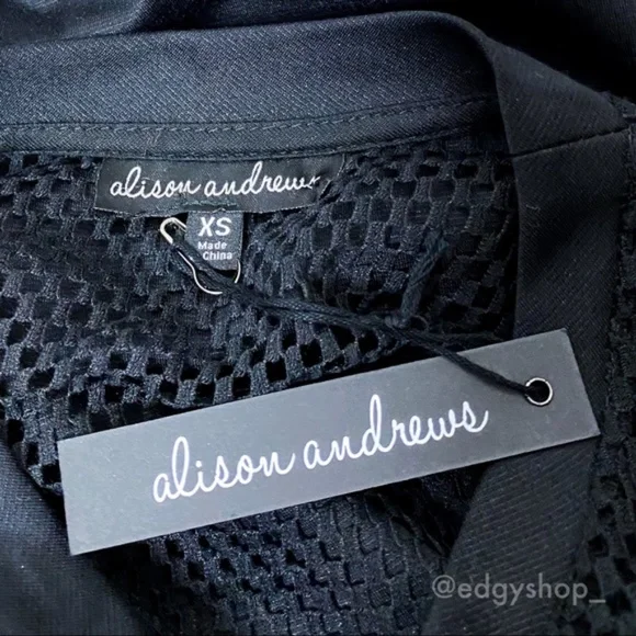 Alison Andrews | Cold-Shoulder Mesh Sheath Dress - Picture 4 of 7